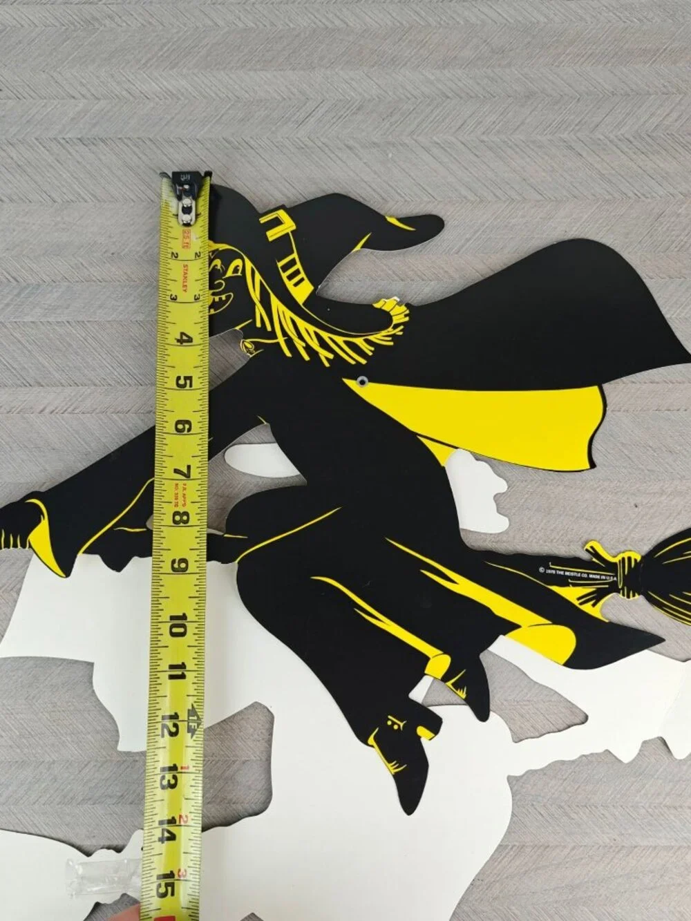 Vintage 1978 Beistle Die-Cut Hanging Witch 3D Halloween Decoration 14